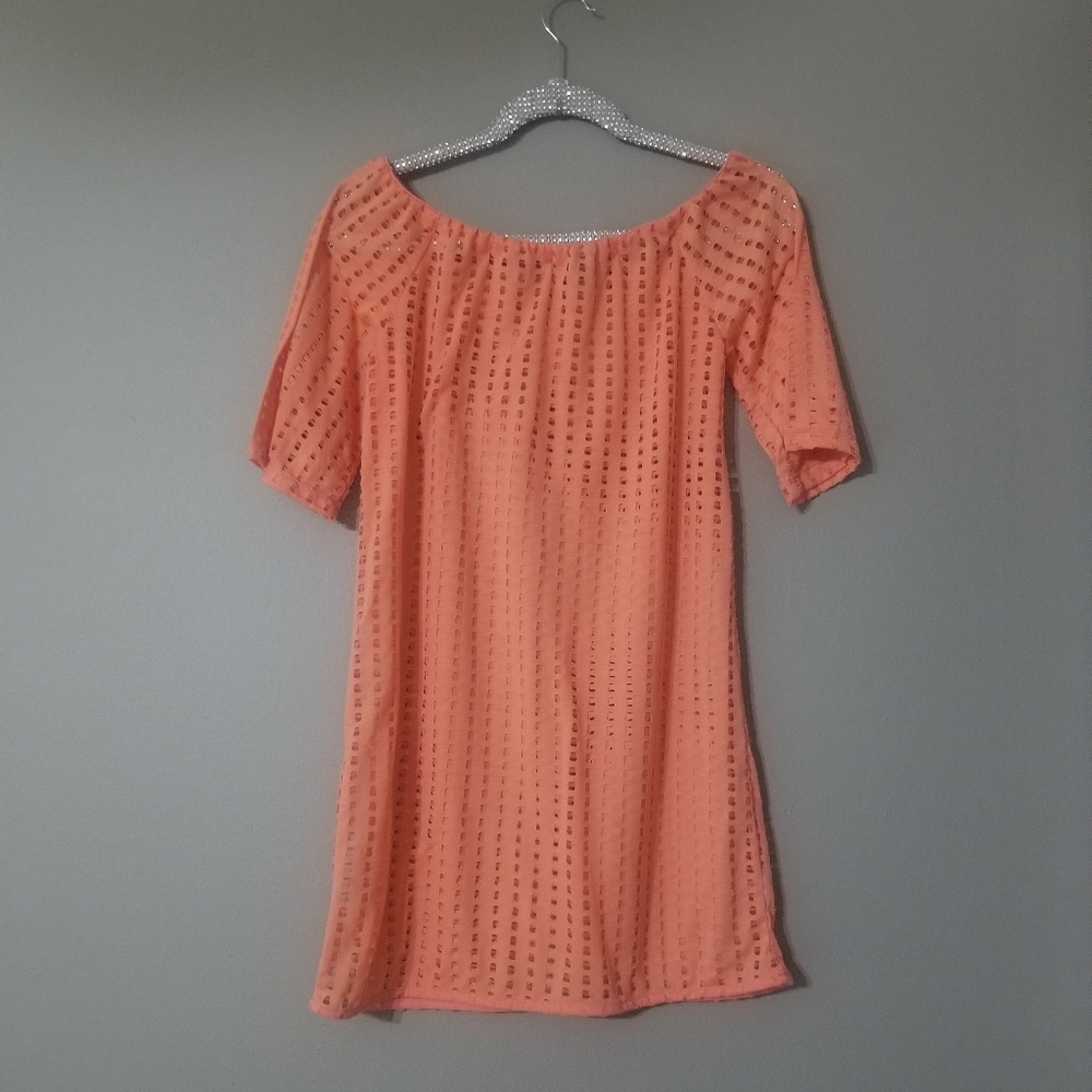 Venus peach top coverup S